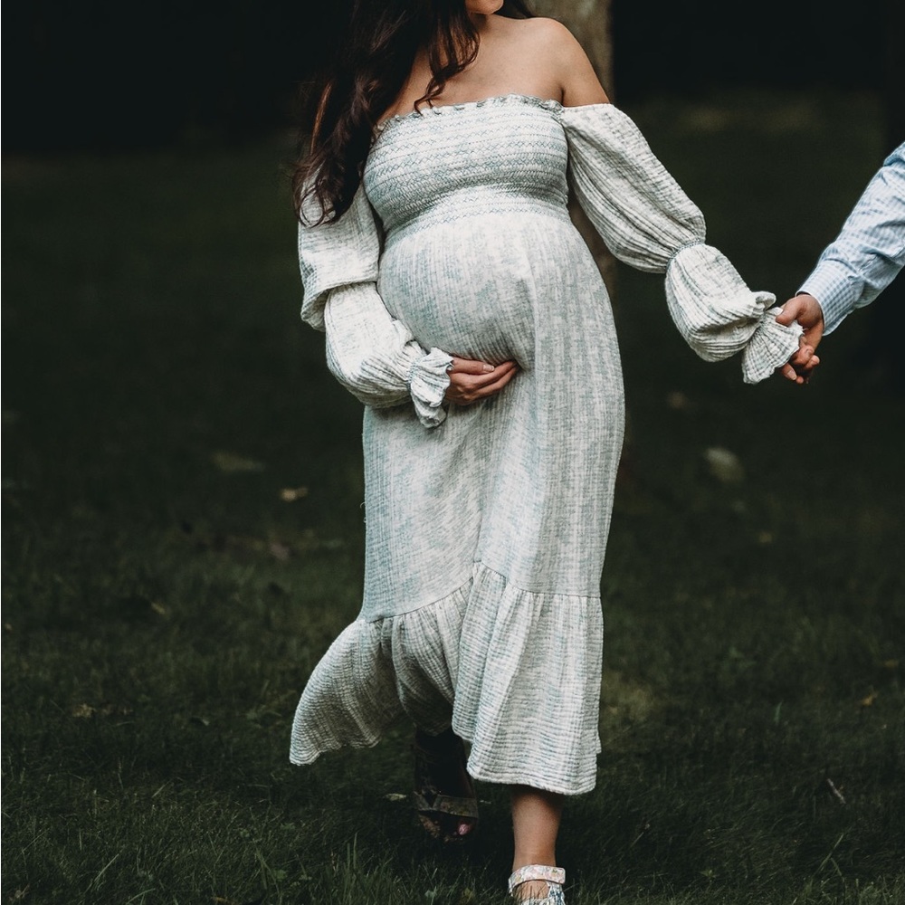 Nothing Fits But, Maternity/Nursing Dress. Size M/L. “Haru Dress” in Peppermint